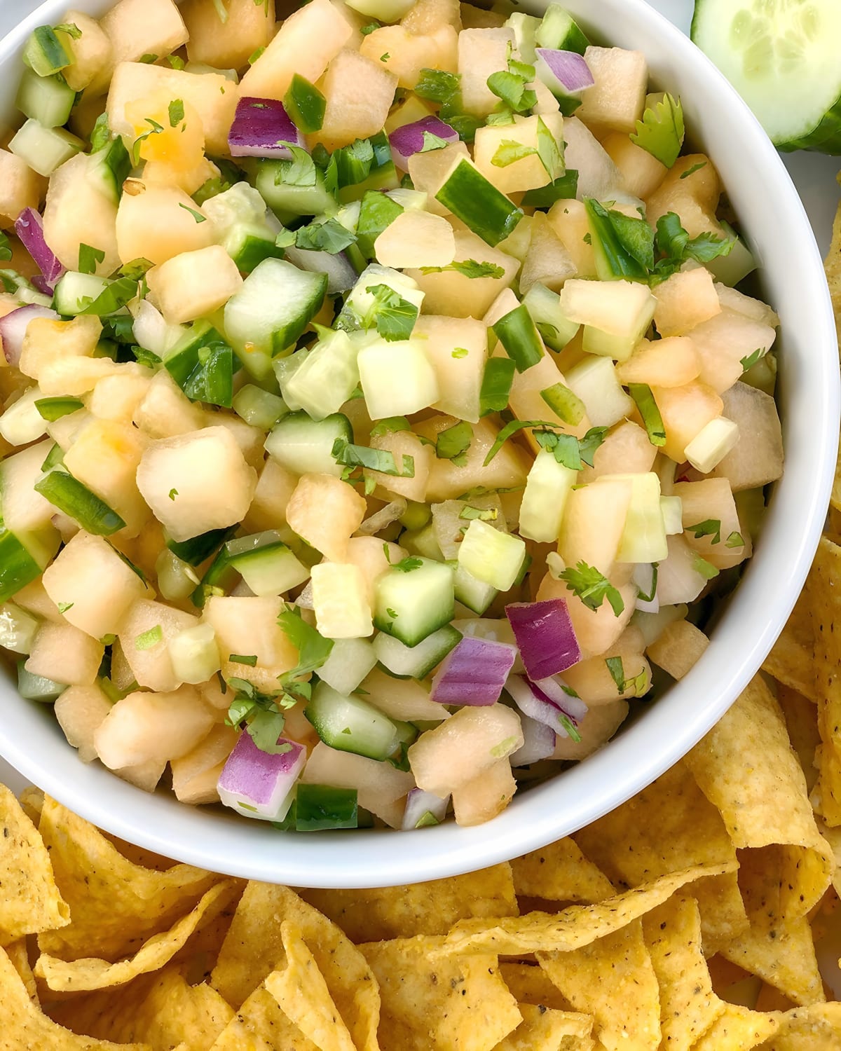 Melon Cucumber Salsa