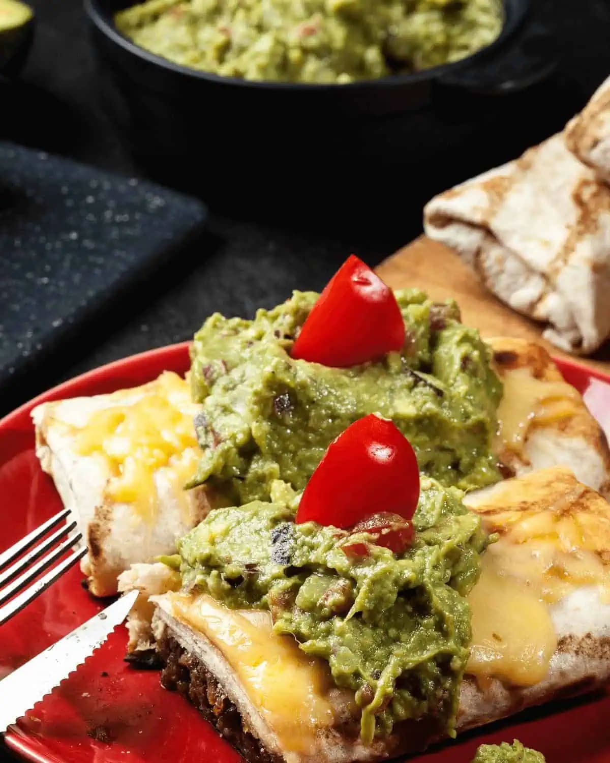 Baked Beef Chimichangas