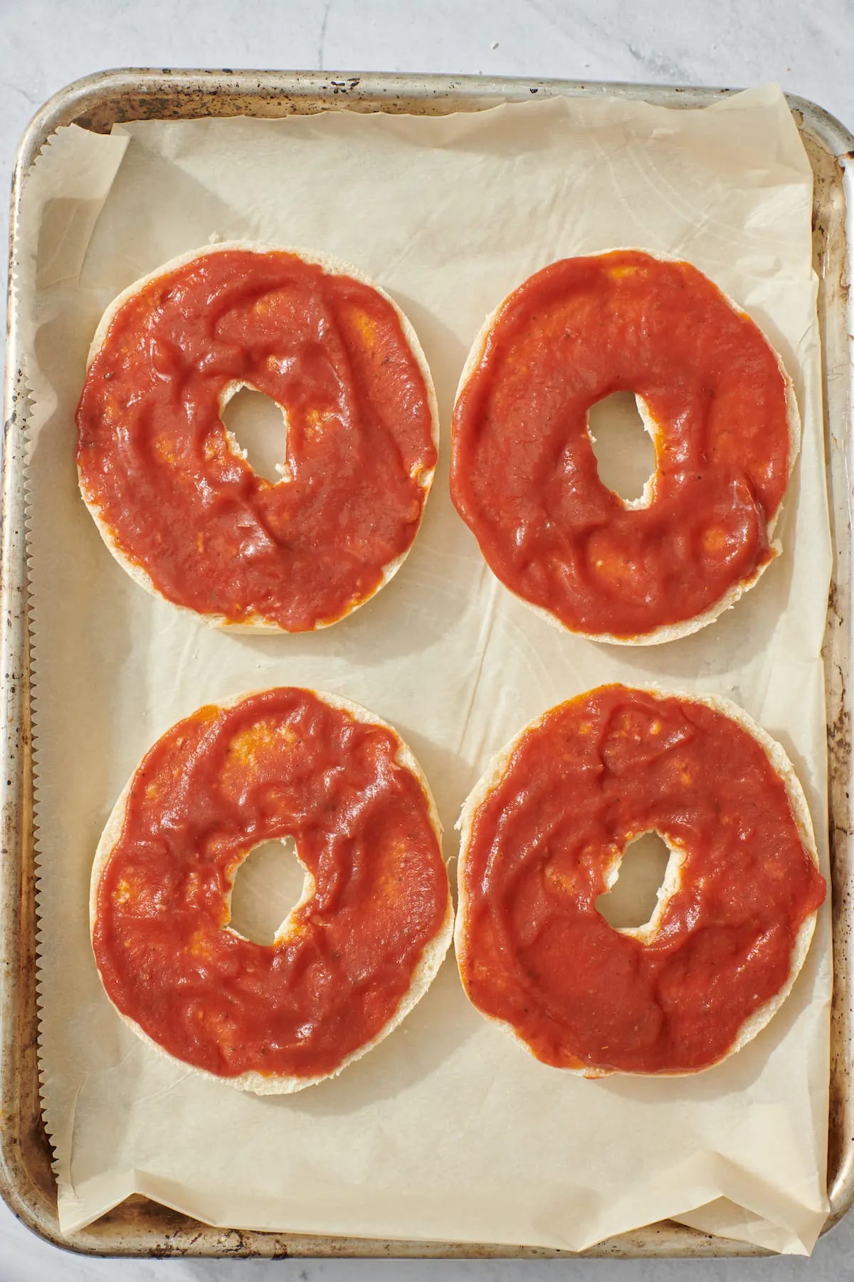 Homemade Pizza Bagels