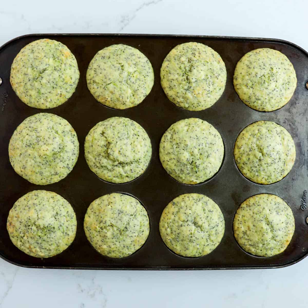 Zucchini Lemon Poppy Seed Muffins
