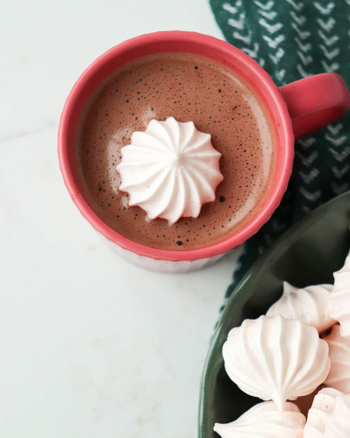 Vanilla Peppermint Meringues