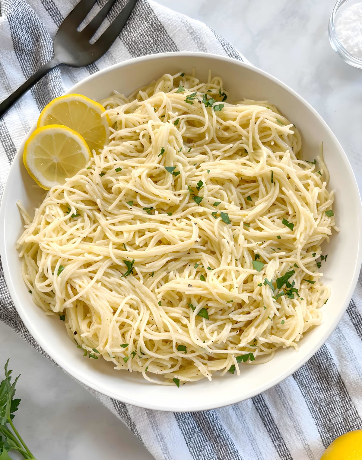 Dairy Free Garlic Lemon Pasta