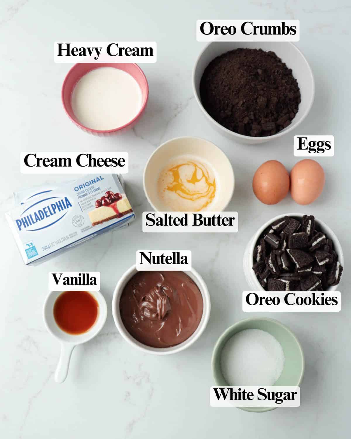 Oreo Nutella Cheesecake Bars