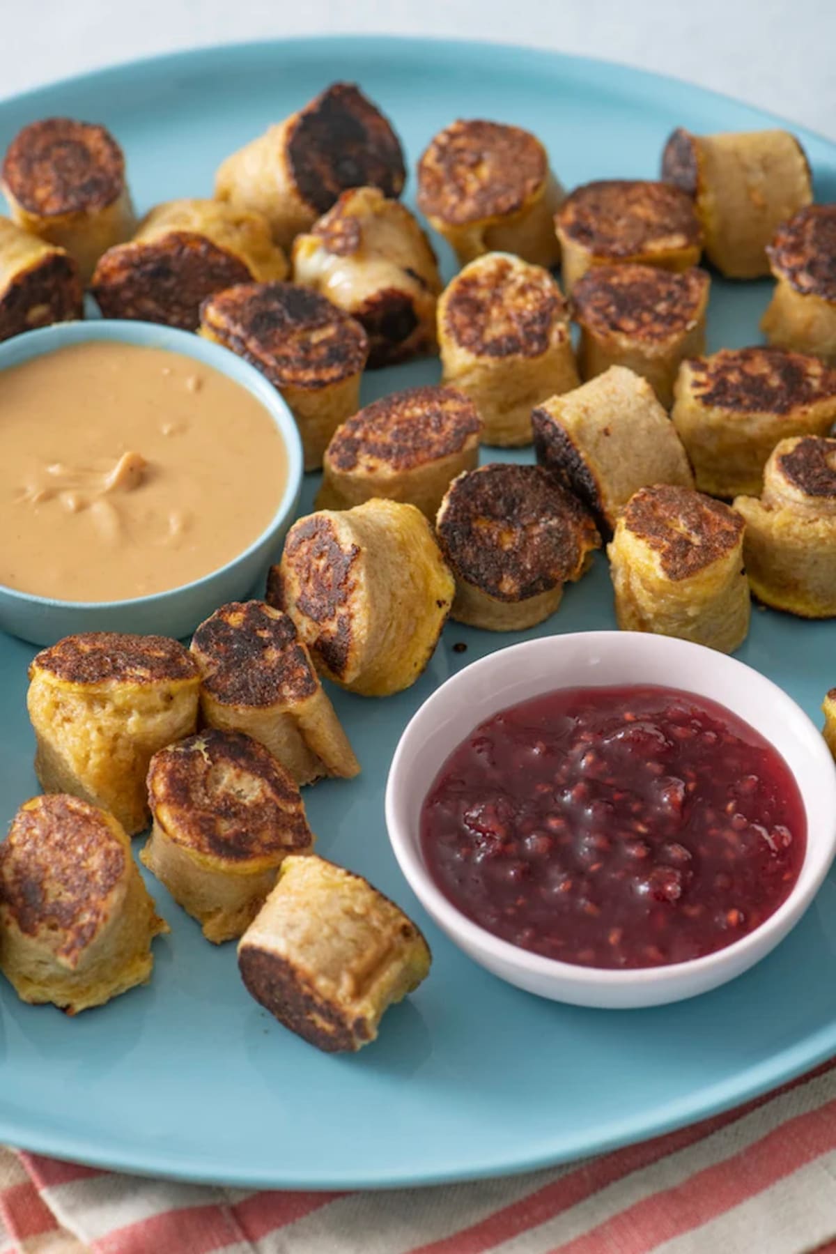 Peanut Butter French Toast Sushi Rolls