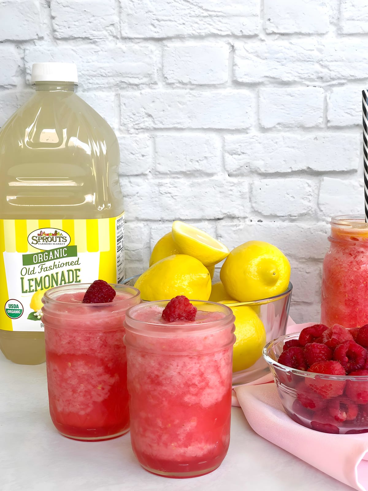 Raspberry Lemonade Slushie