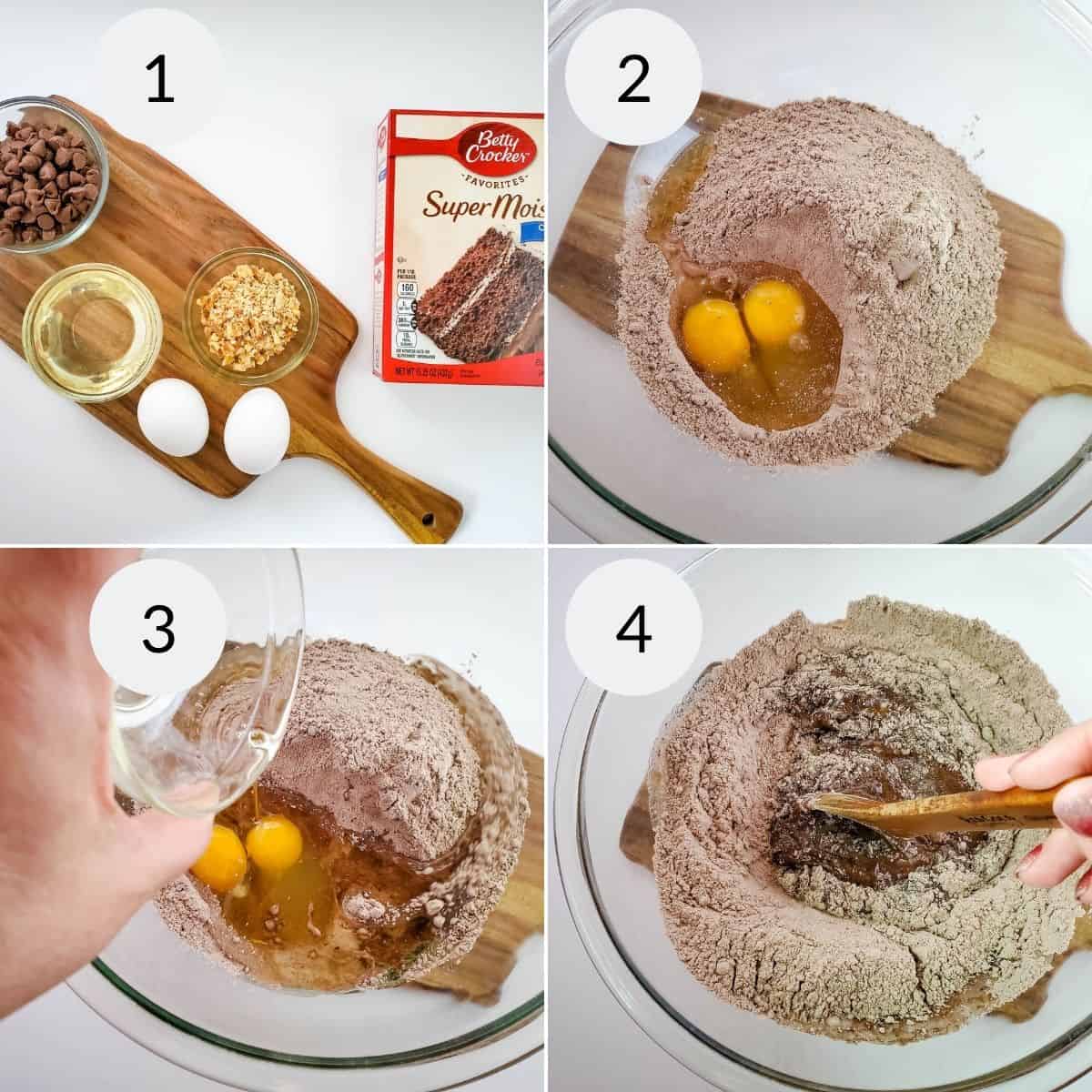 Double Chocolate Chip and Walnut Cookies