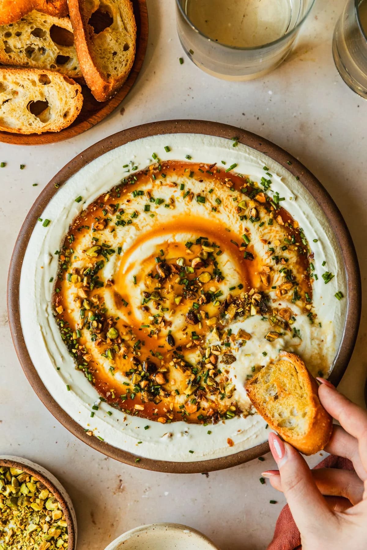5-Minute Whipped Goat Cheese with Hot Honey