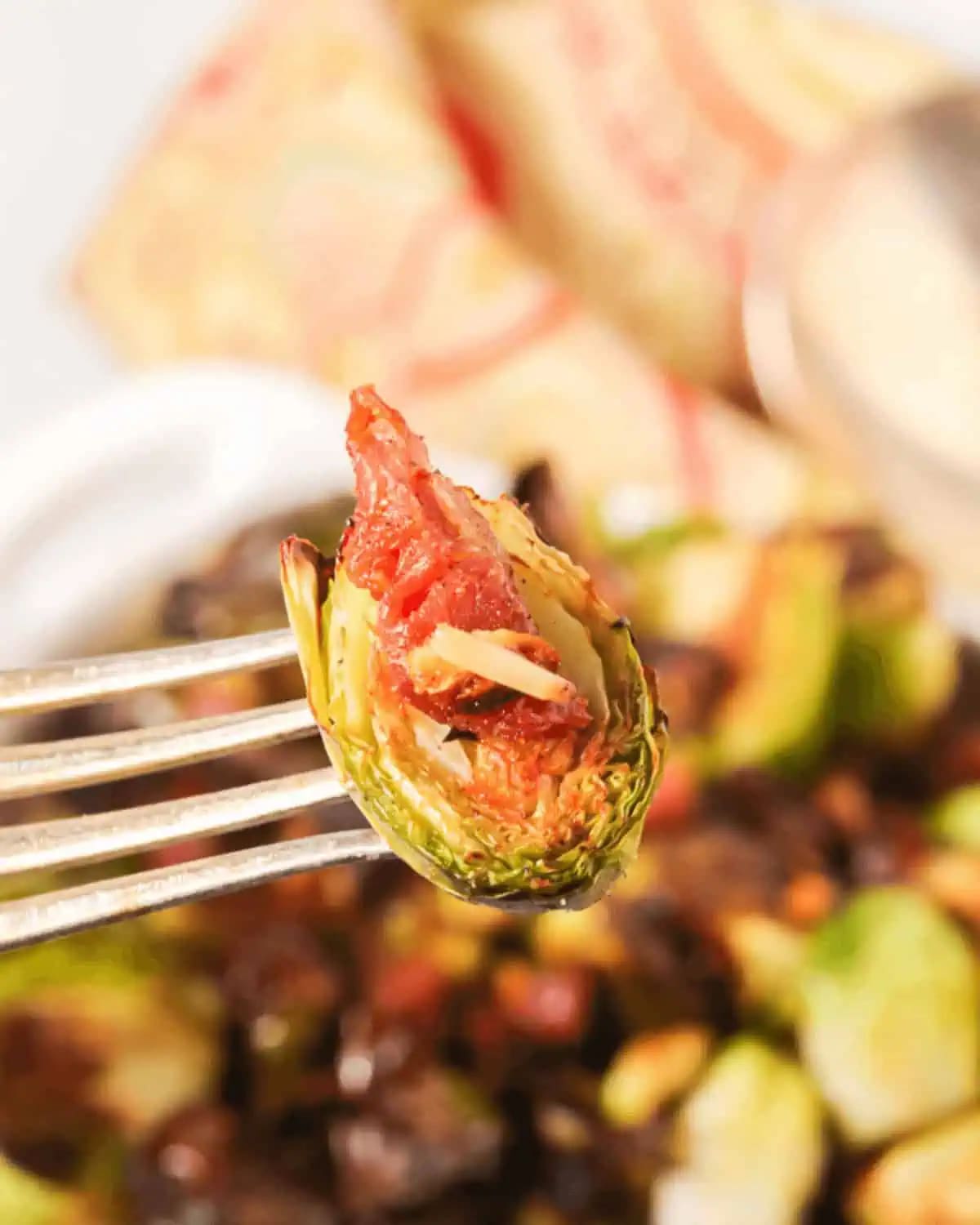 Crispy Brussel Sprouts Recipe with Prosciutto