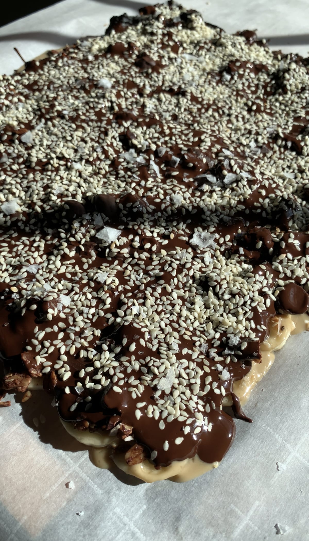 Sesame Granola Banana Bark