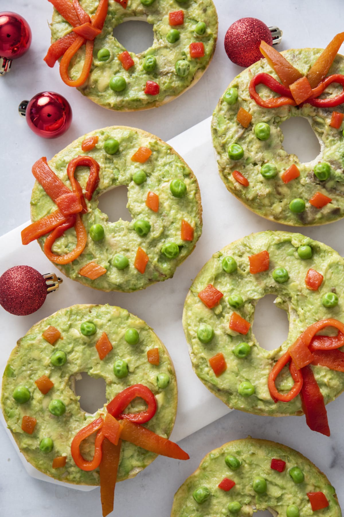 Christmas Bagel Wreaths