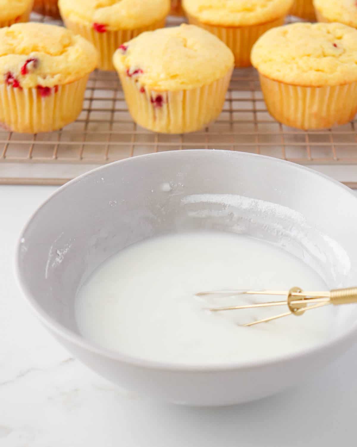 Lemon Cranberry Muffins