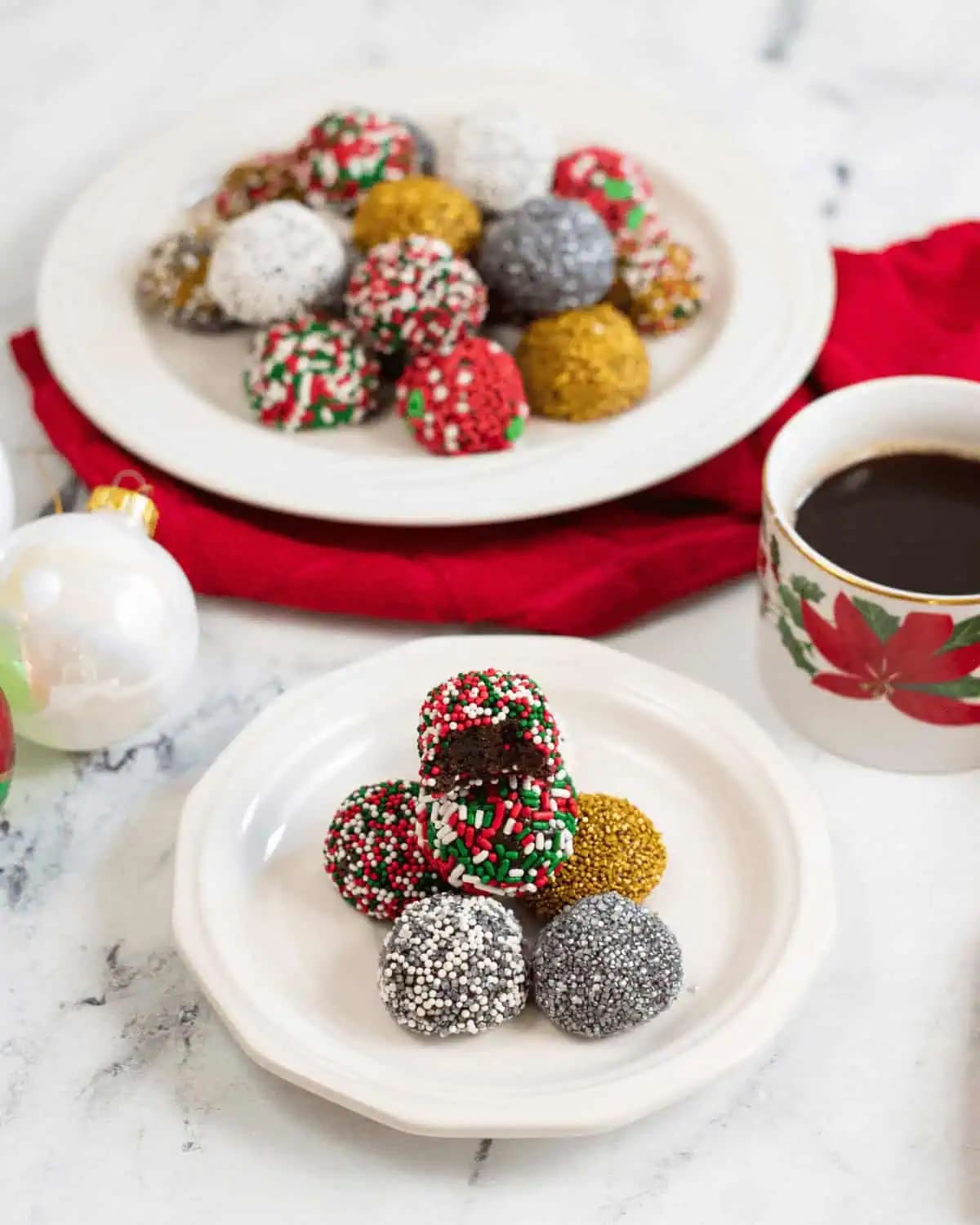 Christmas Brownie Balls