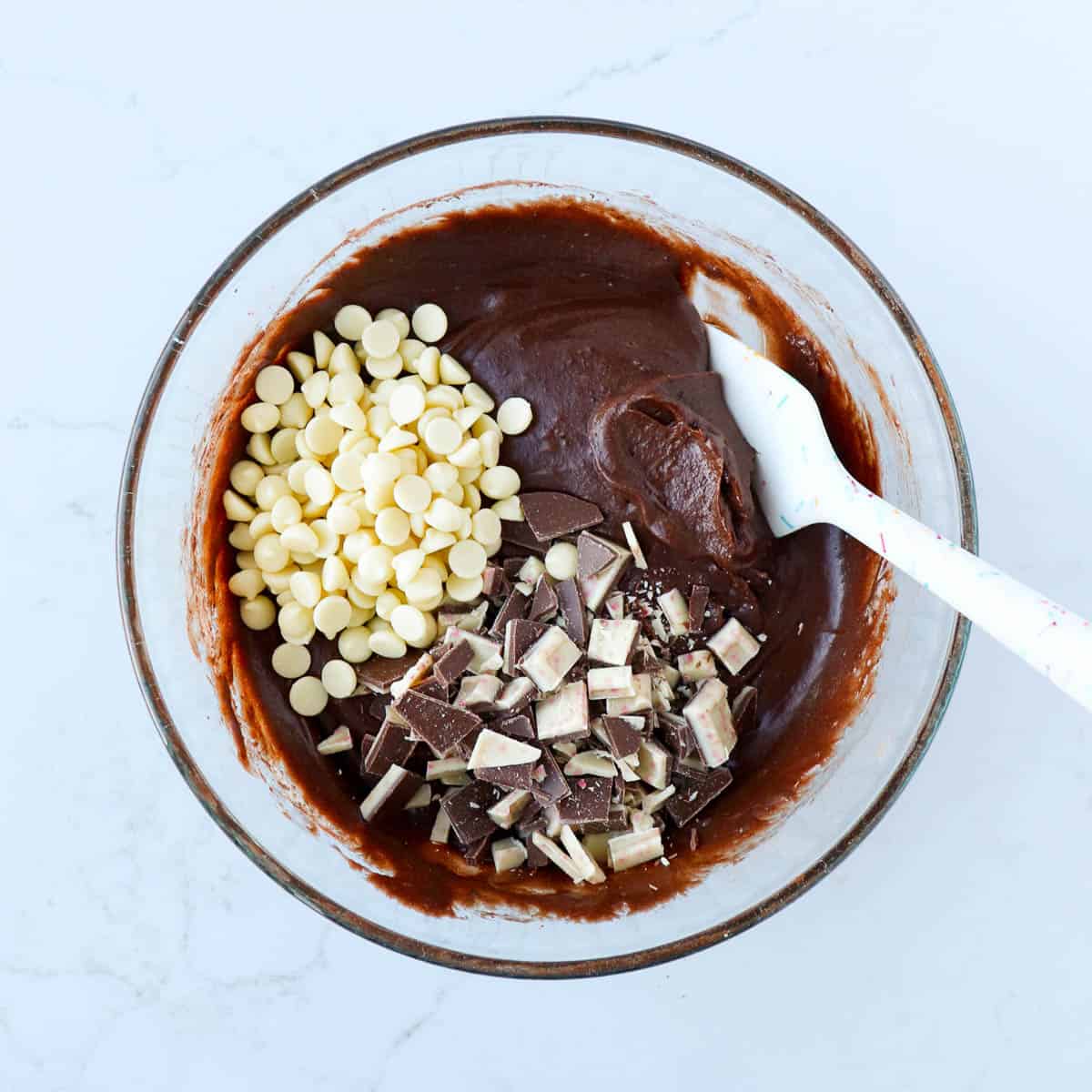 Peppermint Bark Fudge Brownies
