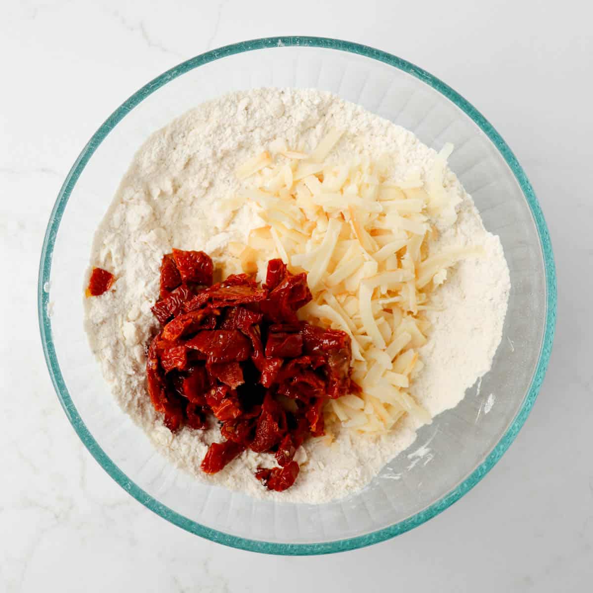 Smoked Cheddar Sun-Dried Tomato Scones