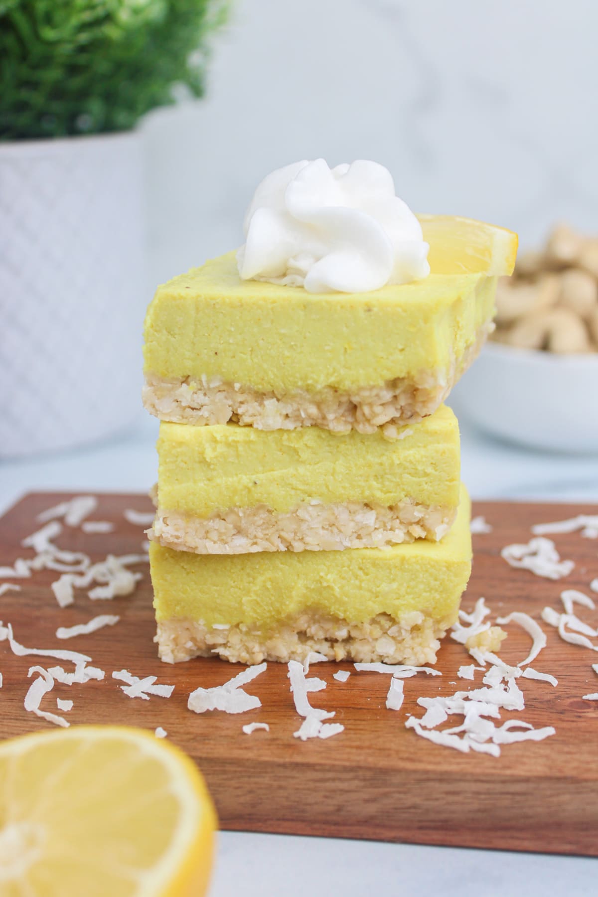 Vegan Lemon Cheesecake Bars