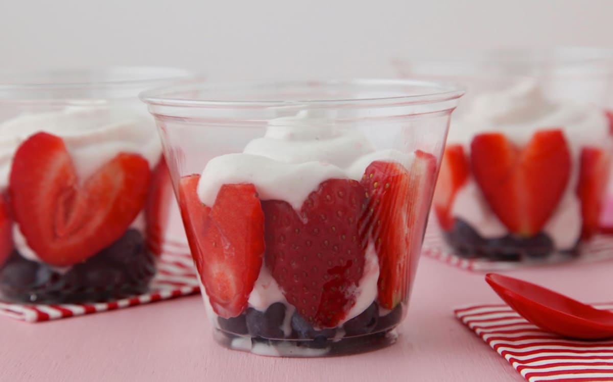 Berry Heart Parfaits
