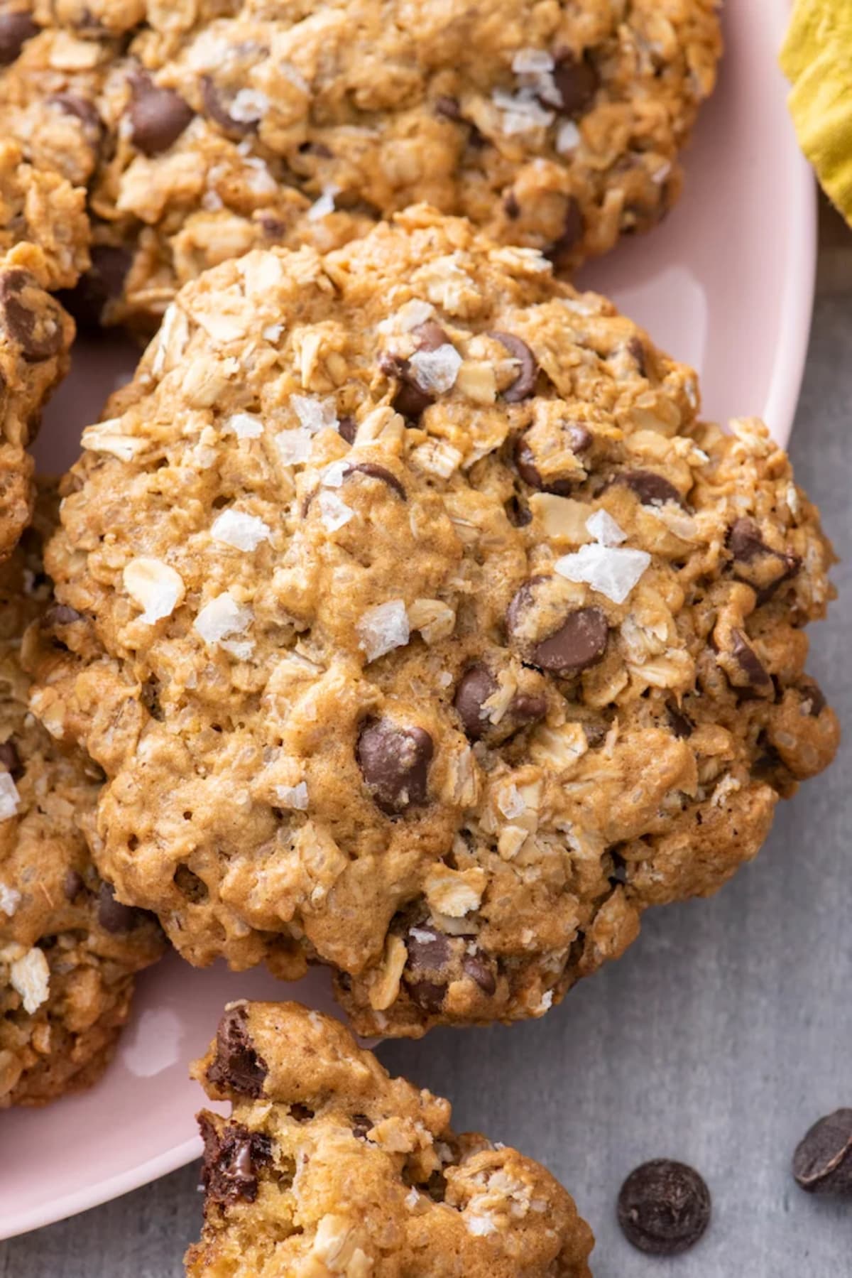 Oatmeal Chocolate Chip Sea Salt Cookies