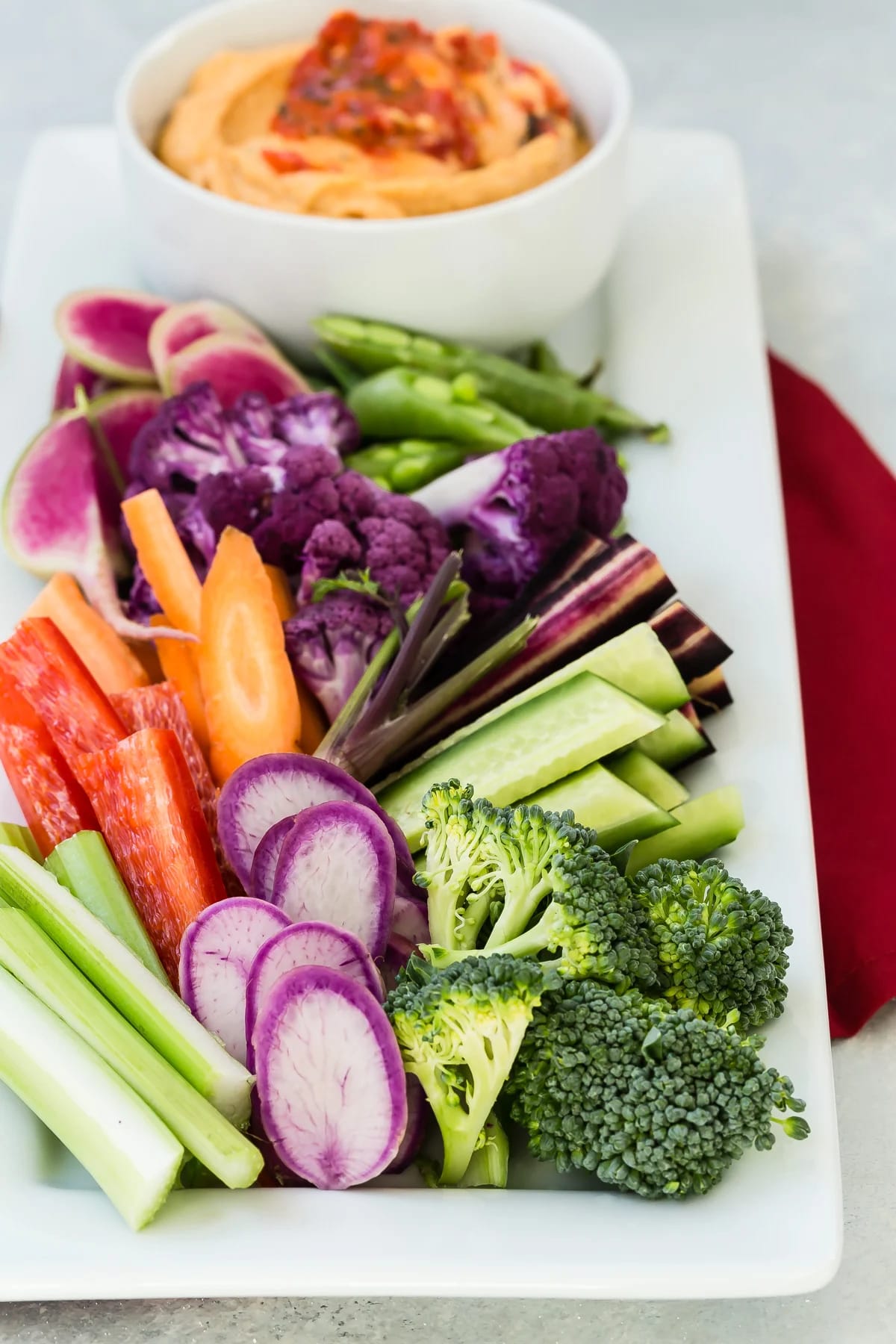 Roasted Red Bell Pepper Hummus