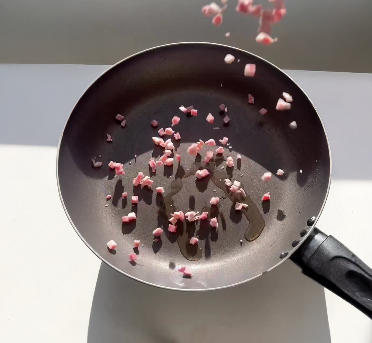 Creamy Tortellini with Pancetta & Peas