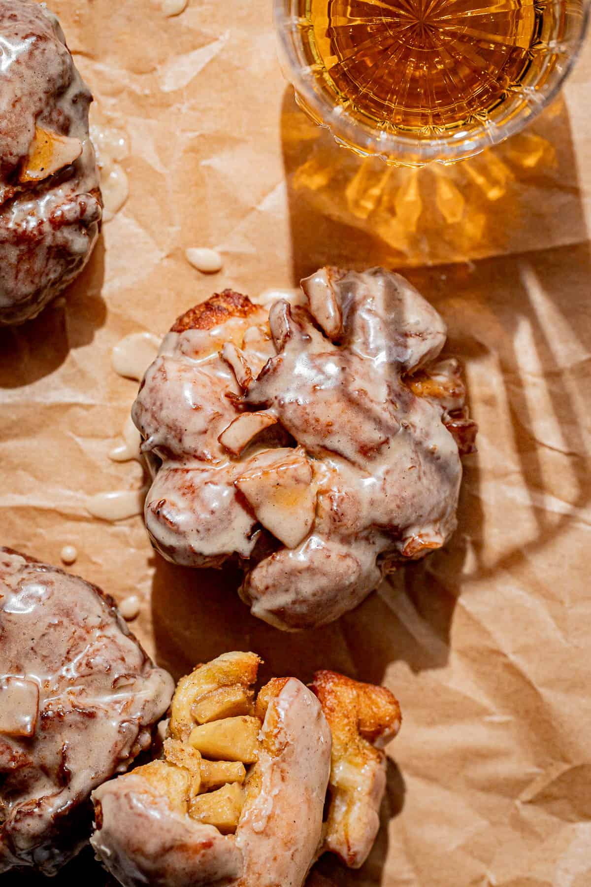 Boozy Bourbon Apple Fritters