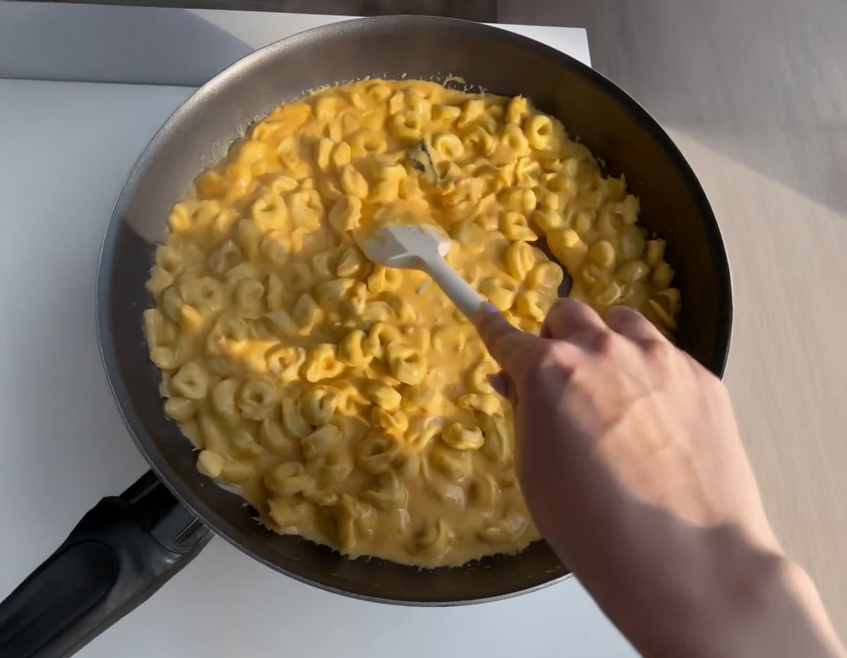 Cheesy Pumpkin Tortellini with Brown Butter and Sage