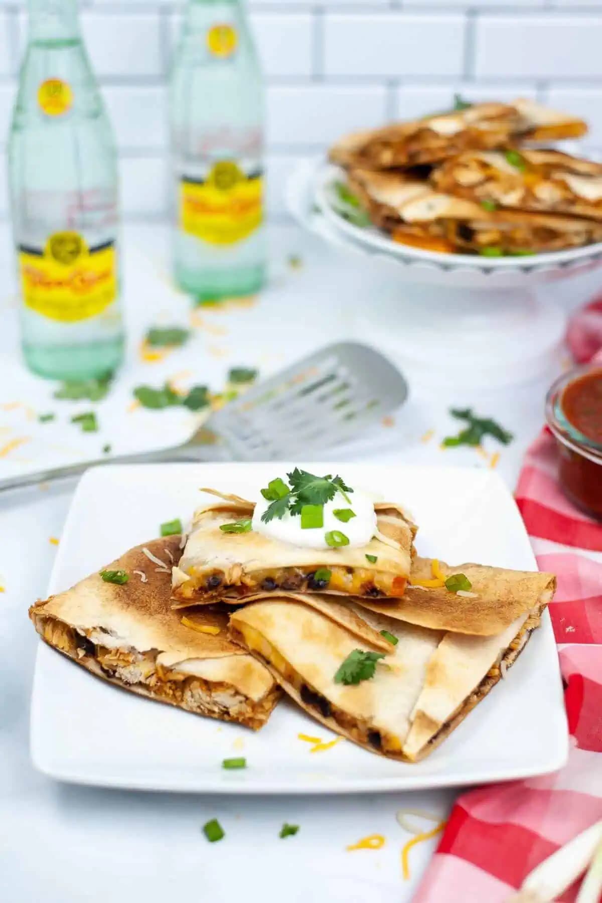 Shredded Chicken Quesadilla