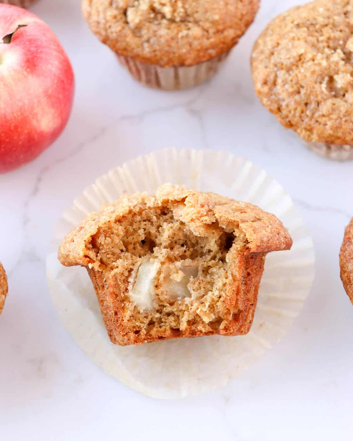 Easy Apple Spice Muffins (with applesauce)