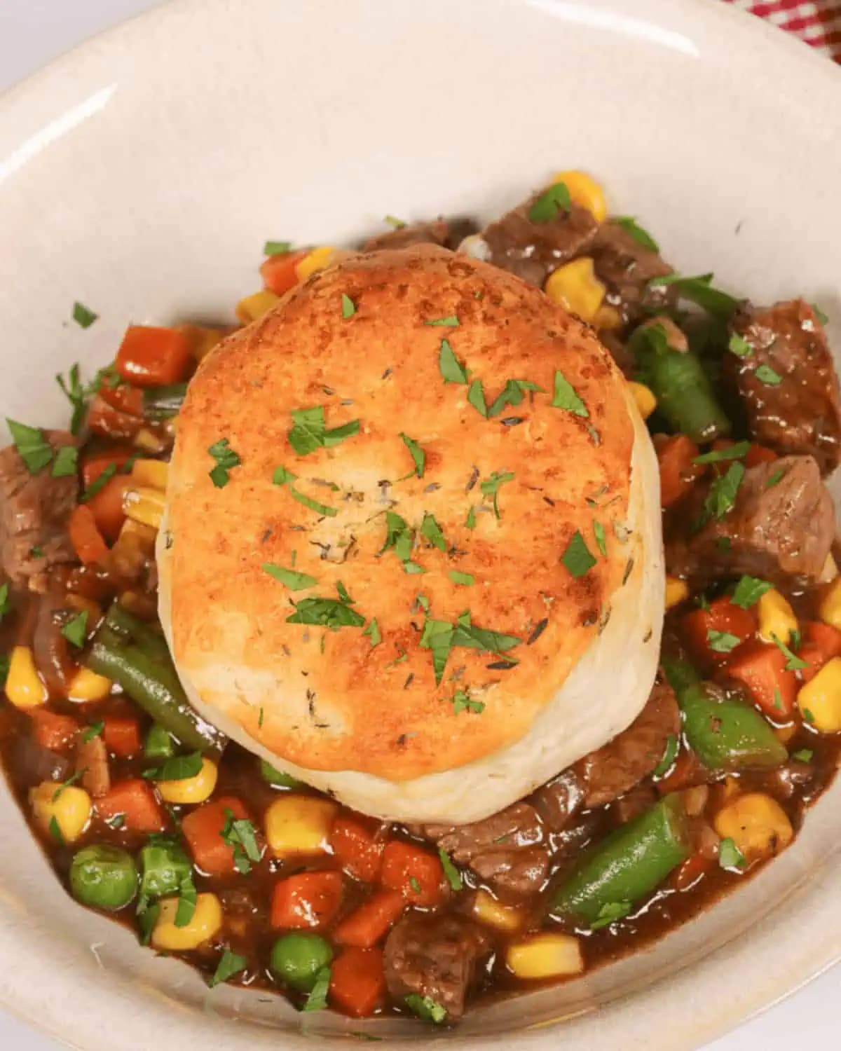 Skillet Beef Pot Pie
