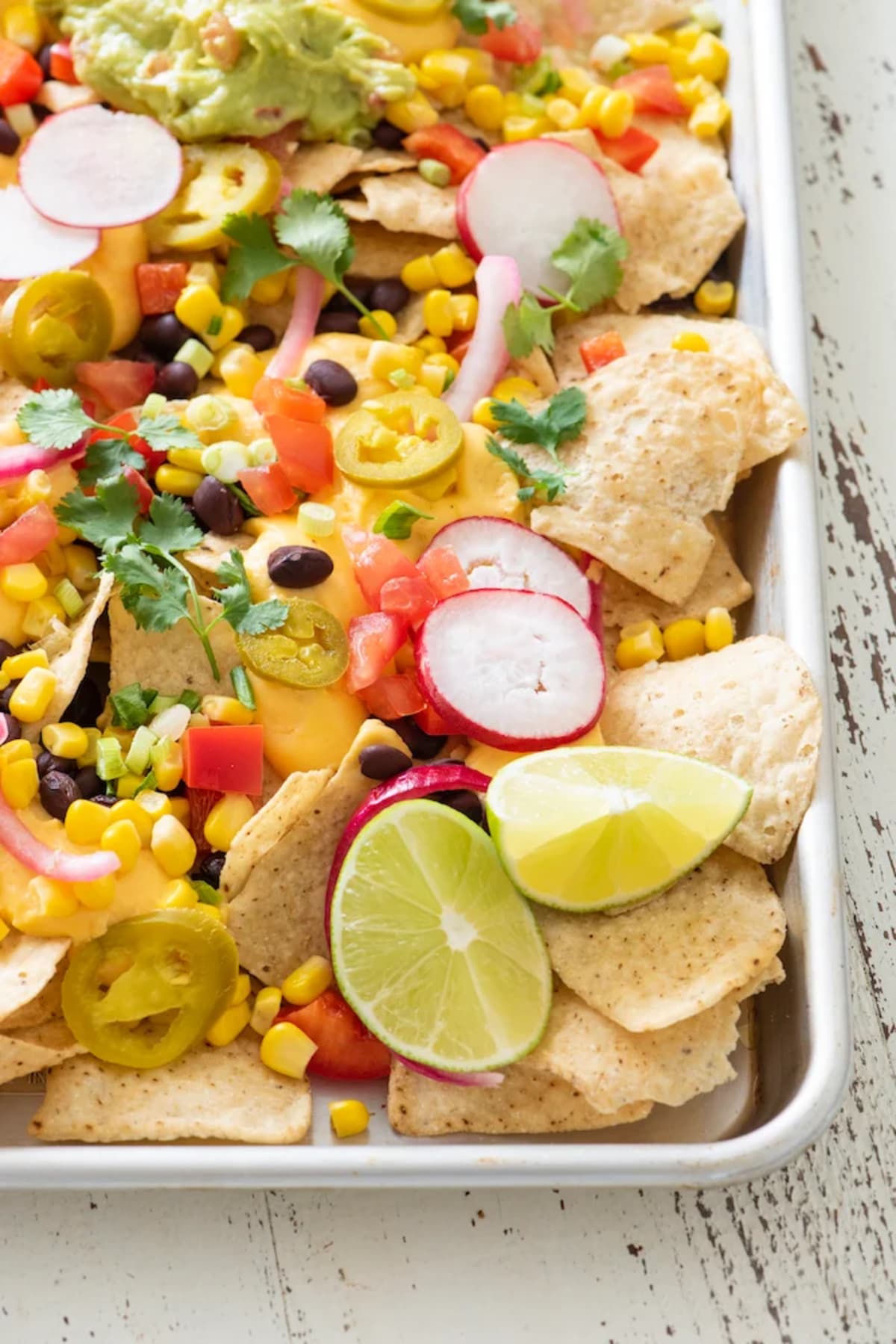 Vegetarian Sheet Pan Nachos