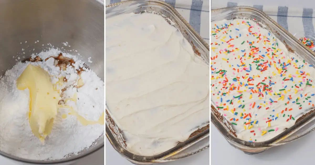 Chocolate Cake with White Icing