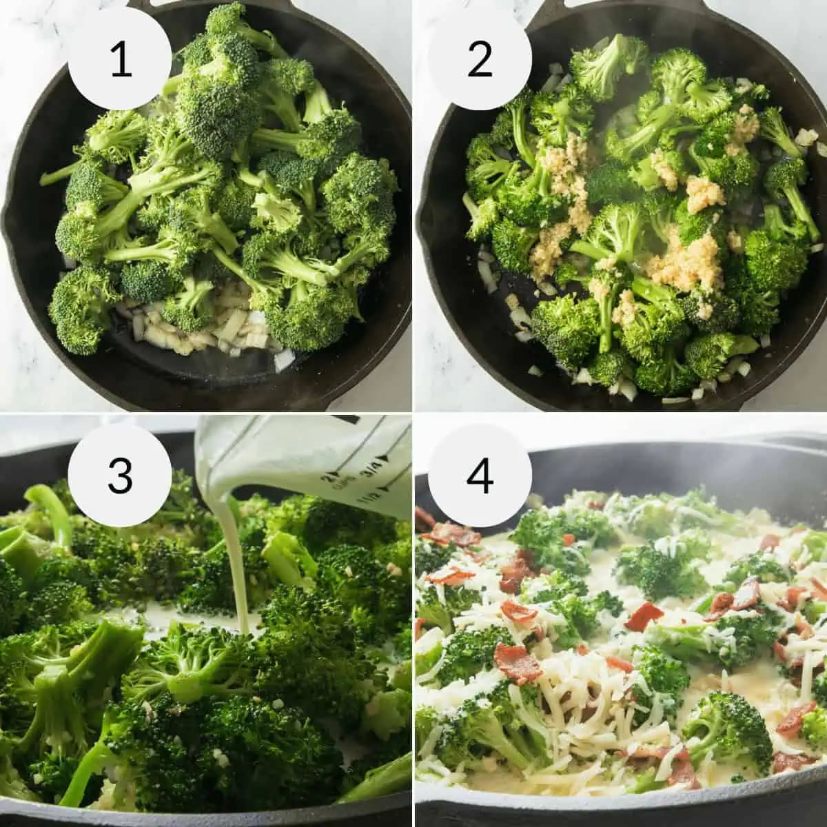 Creamy Broccoli in Parmesan Garlic Sauce