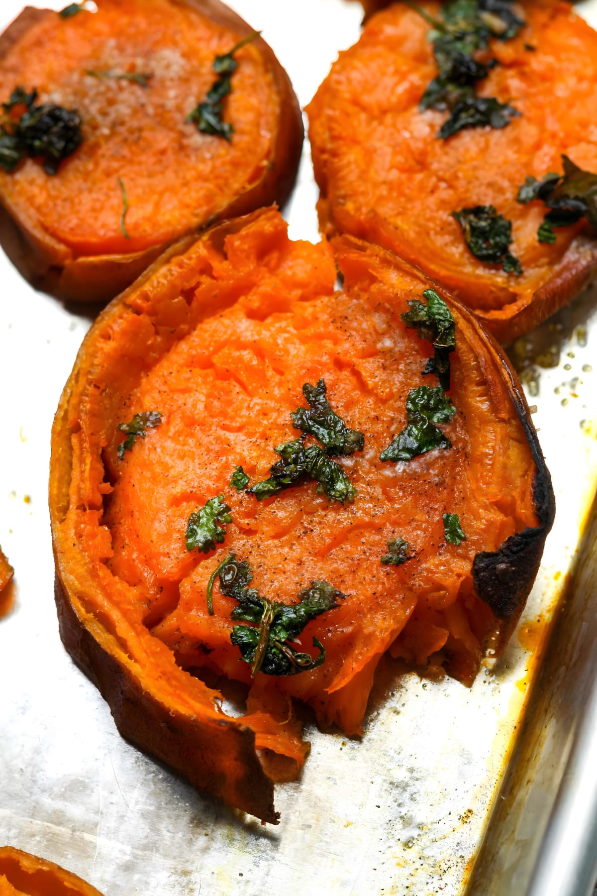 Smashed Sweet Potatoes