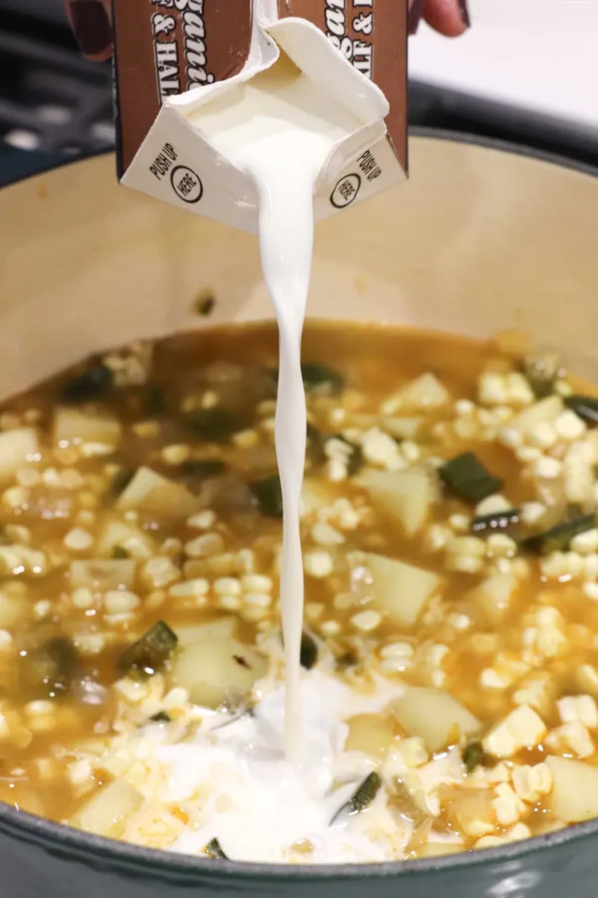 Corn and Poblano Chowder
