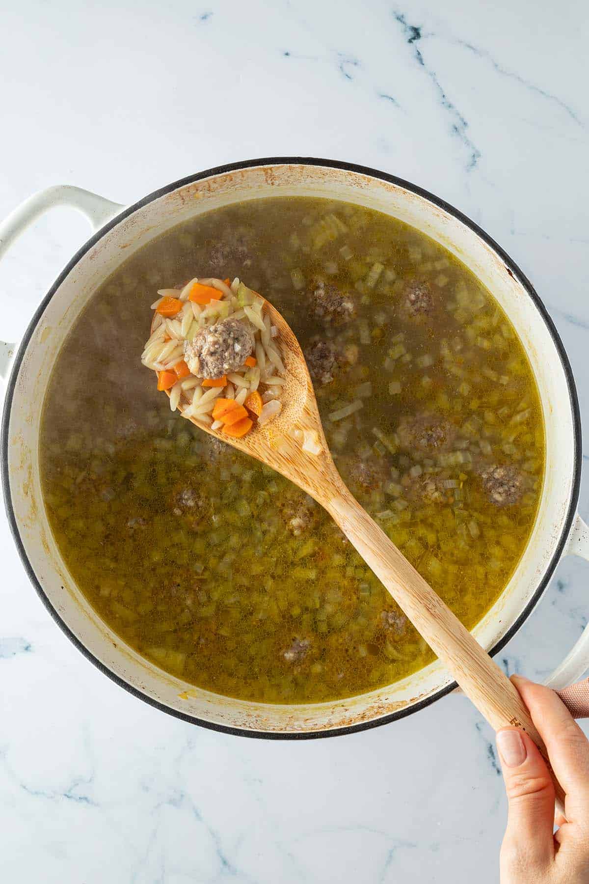Vegetable Soup with Meatballs
