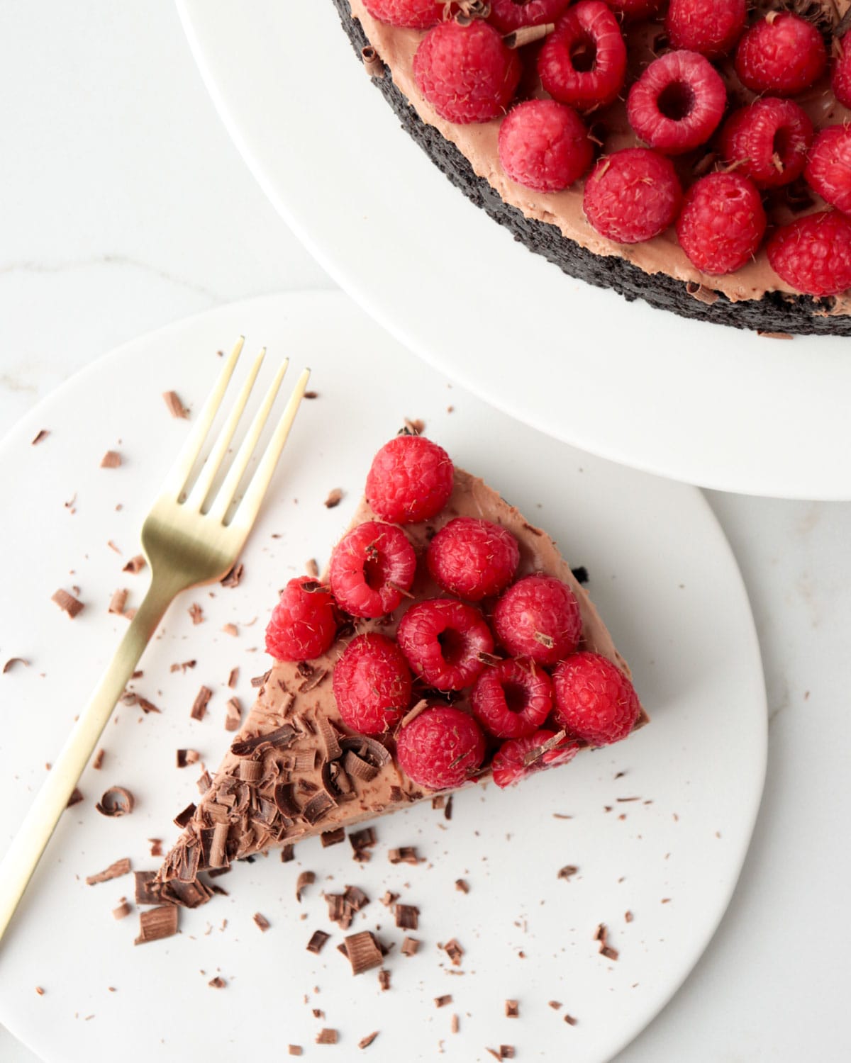 No-Bake Raspberry Chocolate Cheesecake