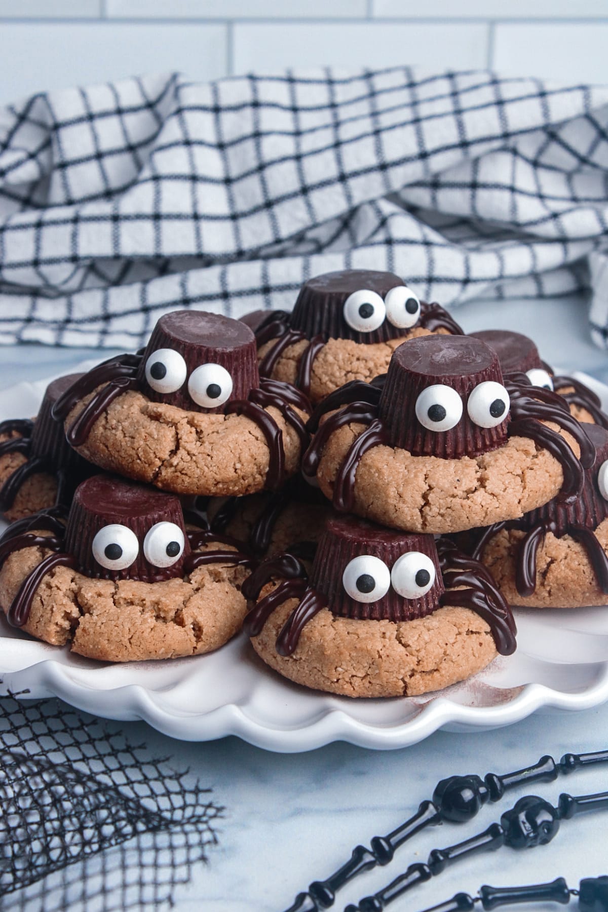 Peanut Butter Spider Cookies (Vegan, Gluten Free)