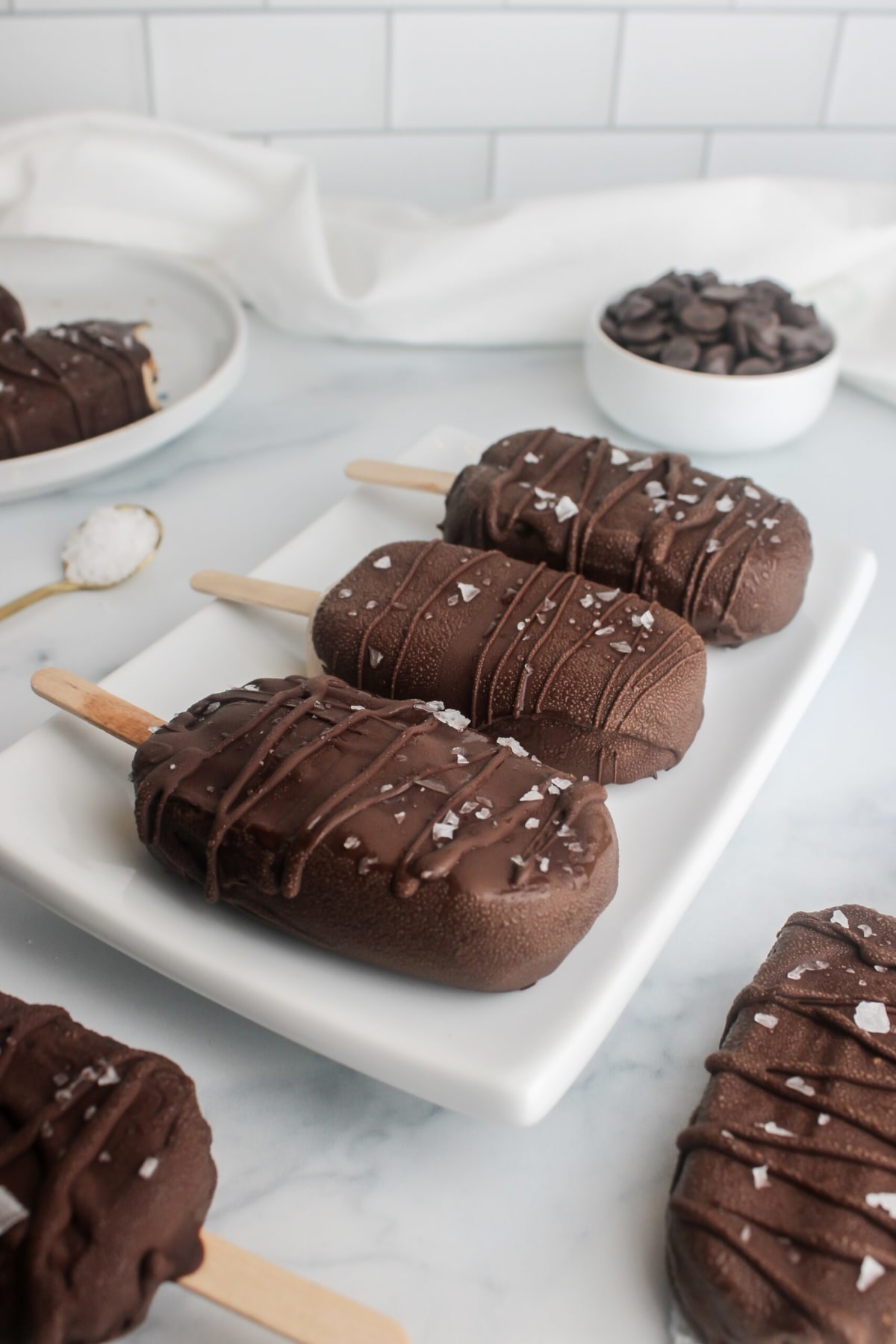 Cookie Dough Protein Frozen Yogurt Pops