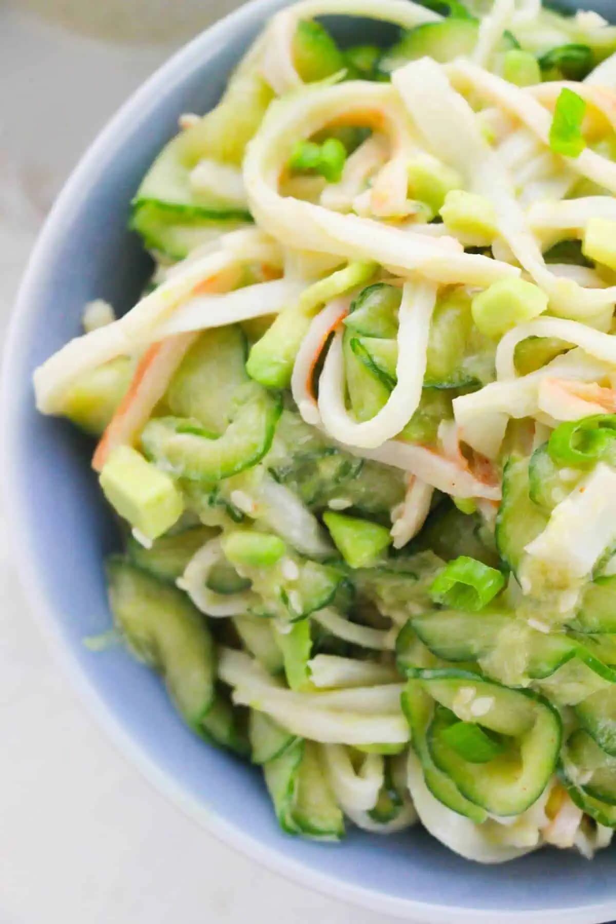 California Roll Cucumber Salad