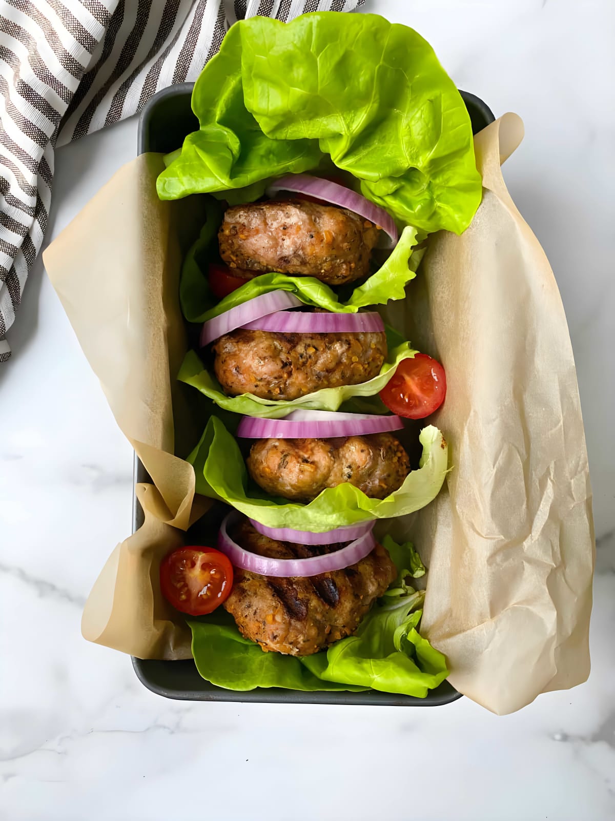 Paleo Garlic Herb Turkey Burgers