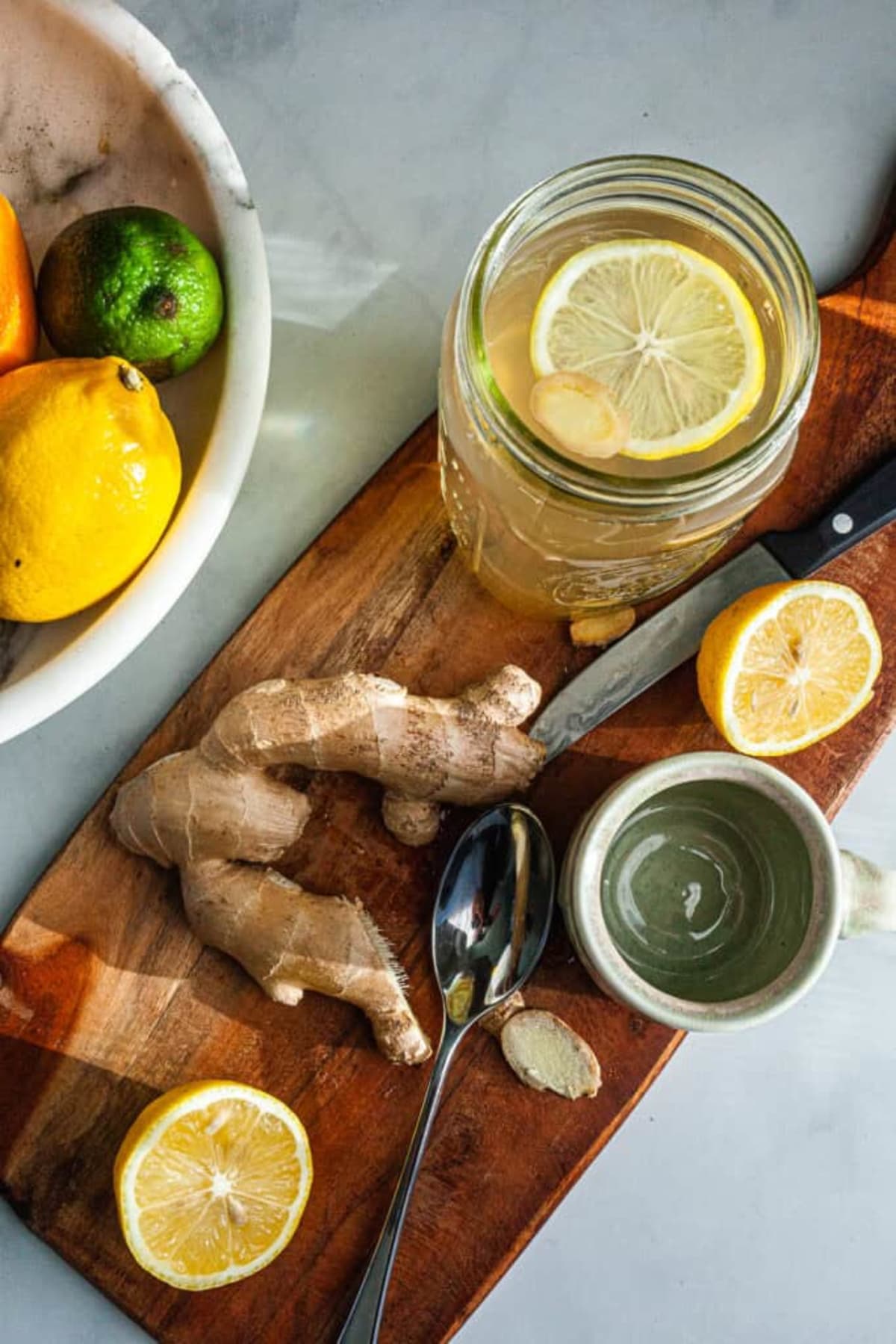 Fresh Ginger Tea (with Lemon and Honey)