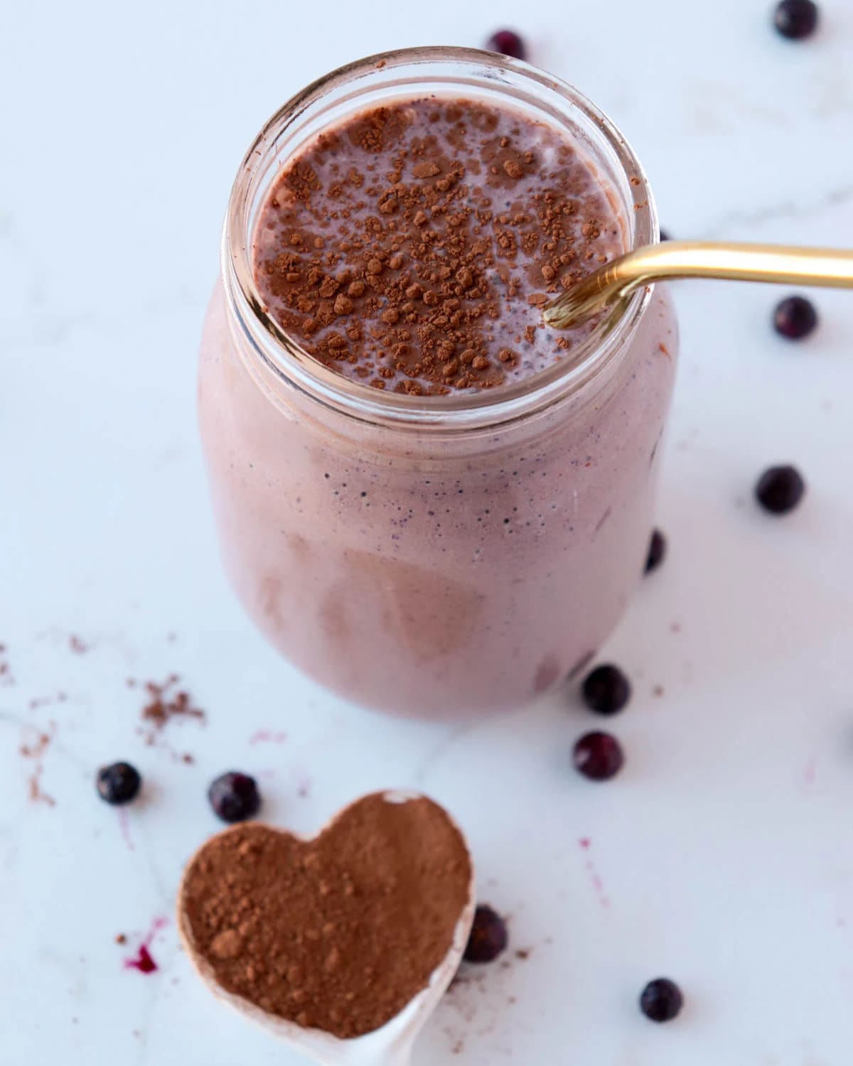Cocoa Blueberry Smoothie