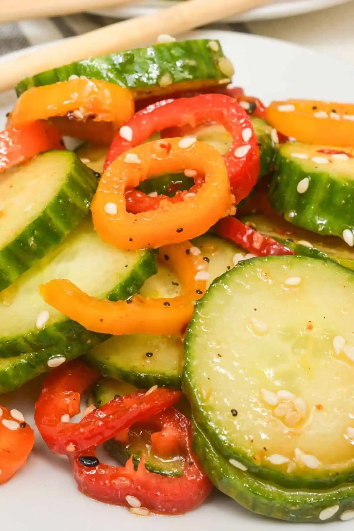 Cucumber Pepper Salad