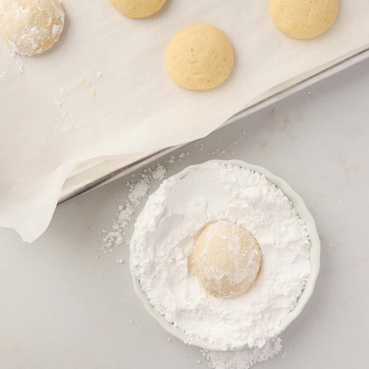 Eggnog Shortbread Cookies