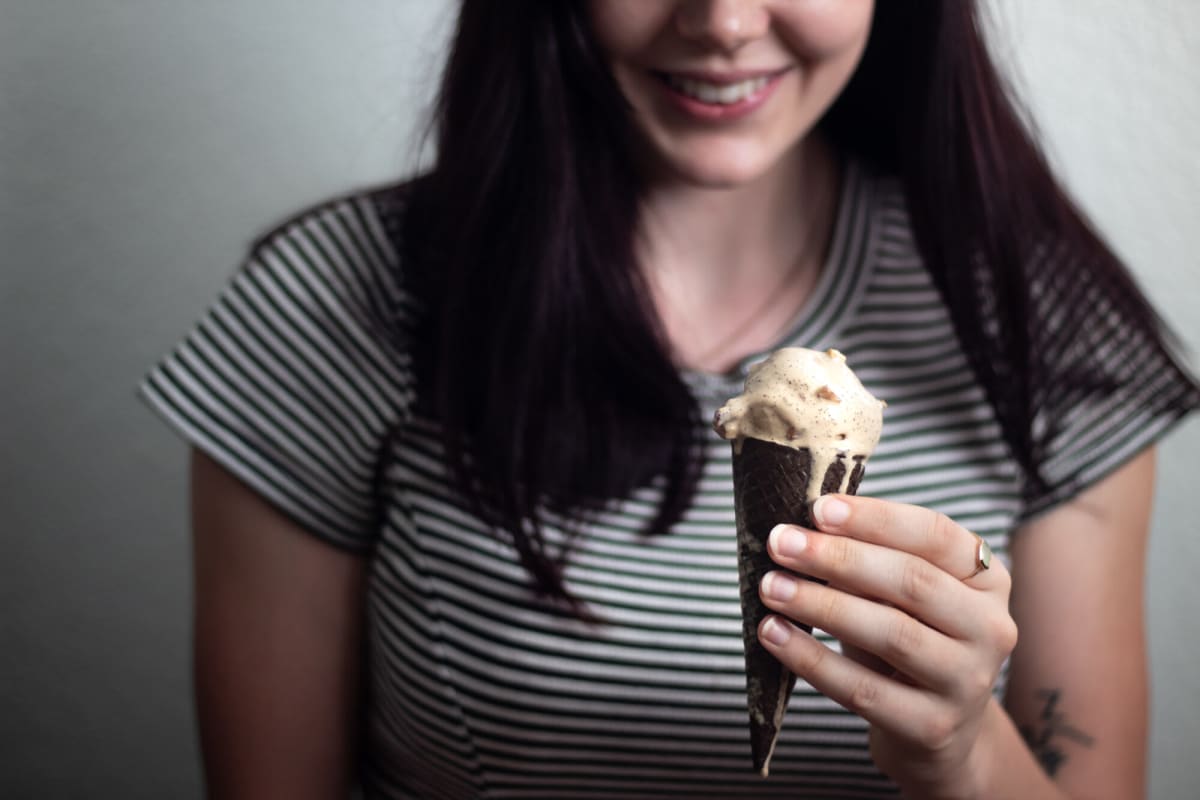 Coffee & Almond Ice Cream