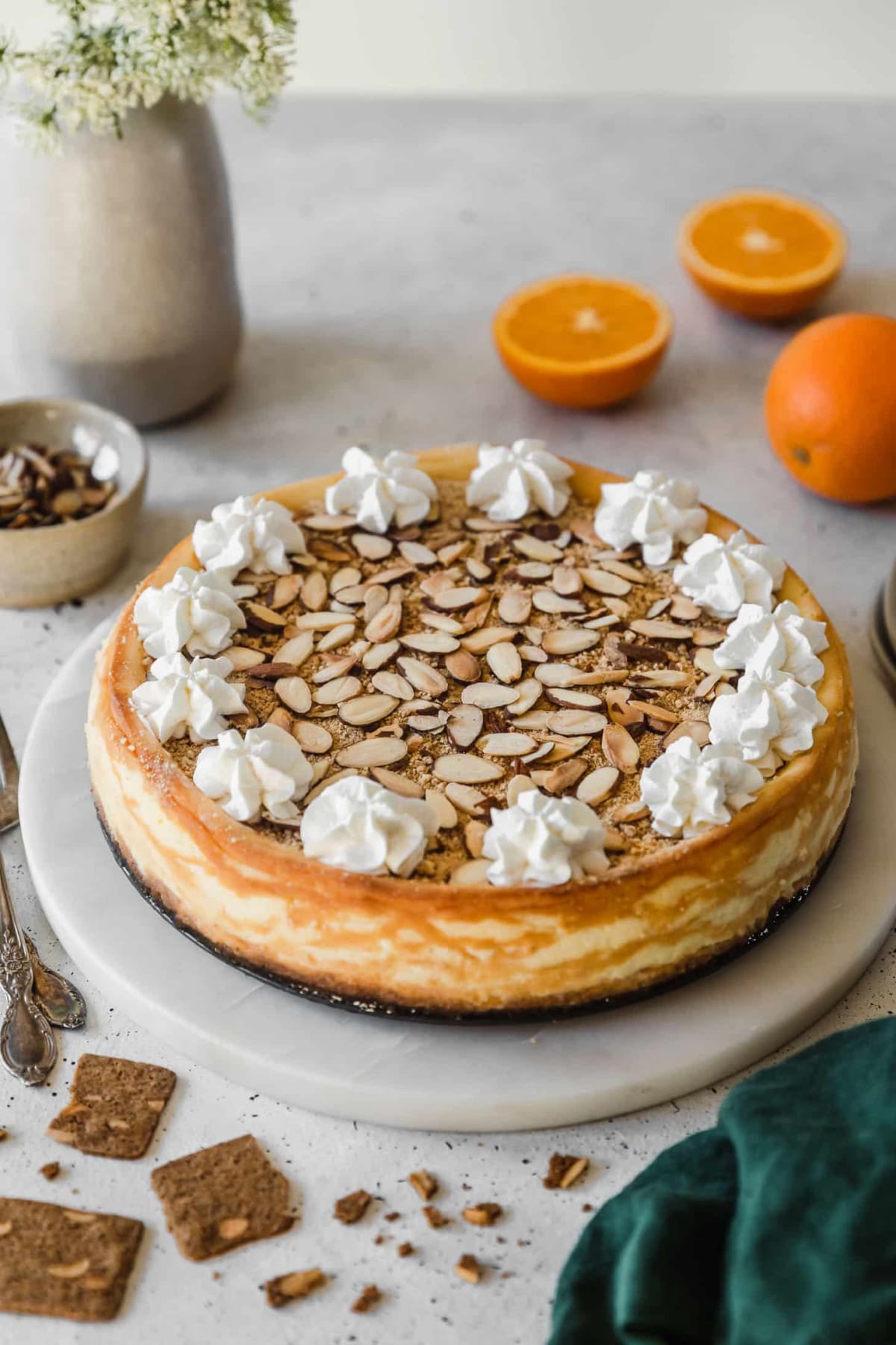 Mascarpone Cheesecake With Orange & Amaretto