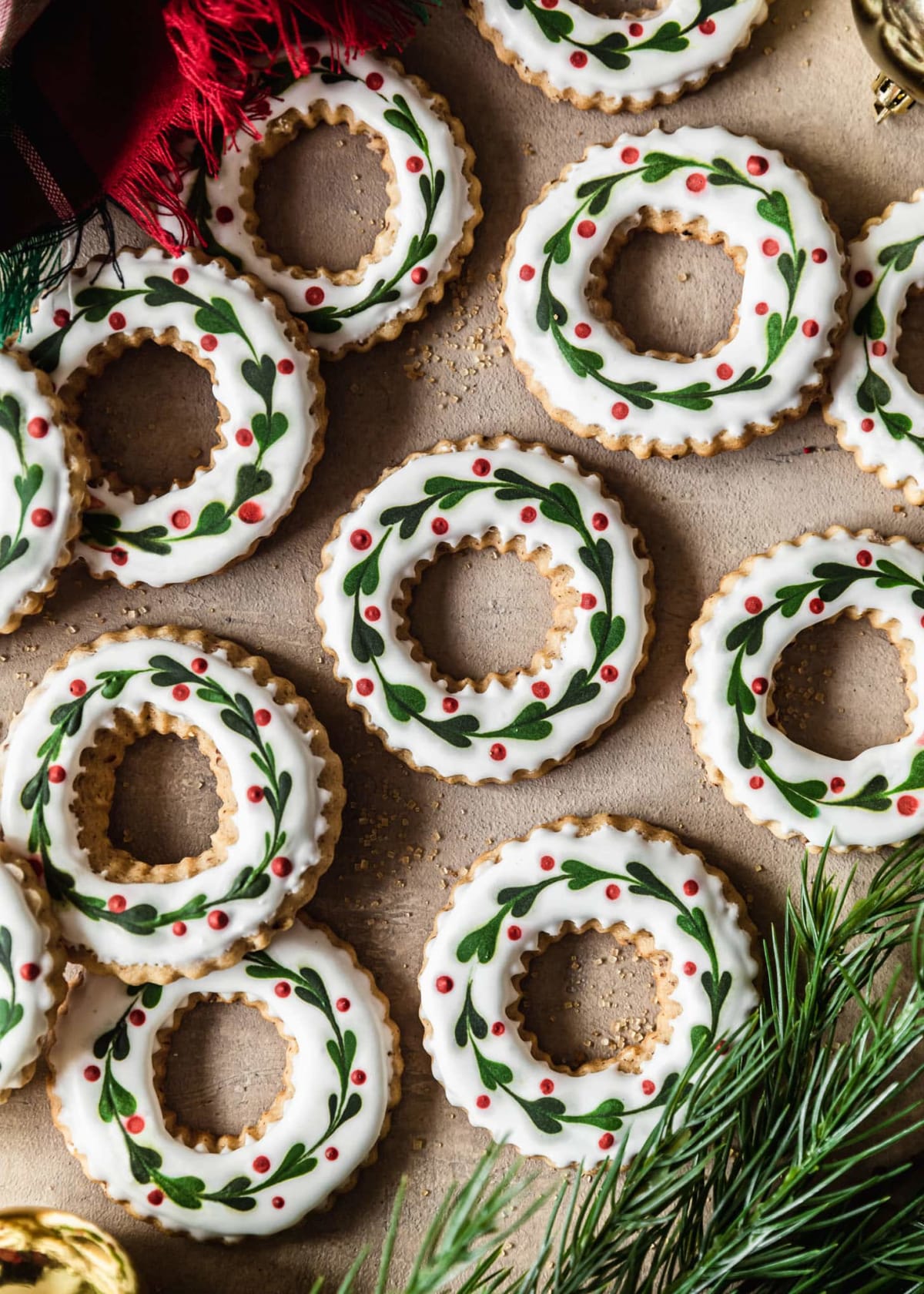 Pecan Sugar Cookies With Maple Icing