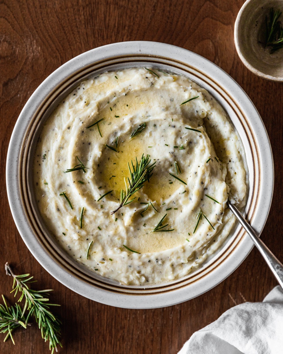 Cheddar Mashed Potatoes With Rosemary
