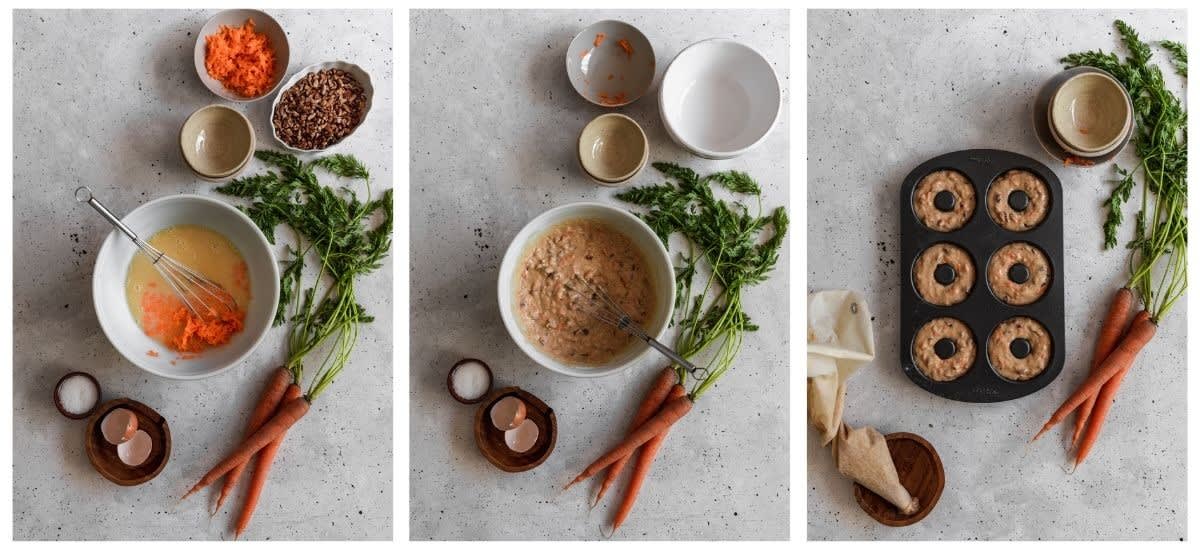 Cardamom Carrot Cake Donuts