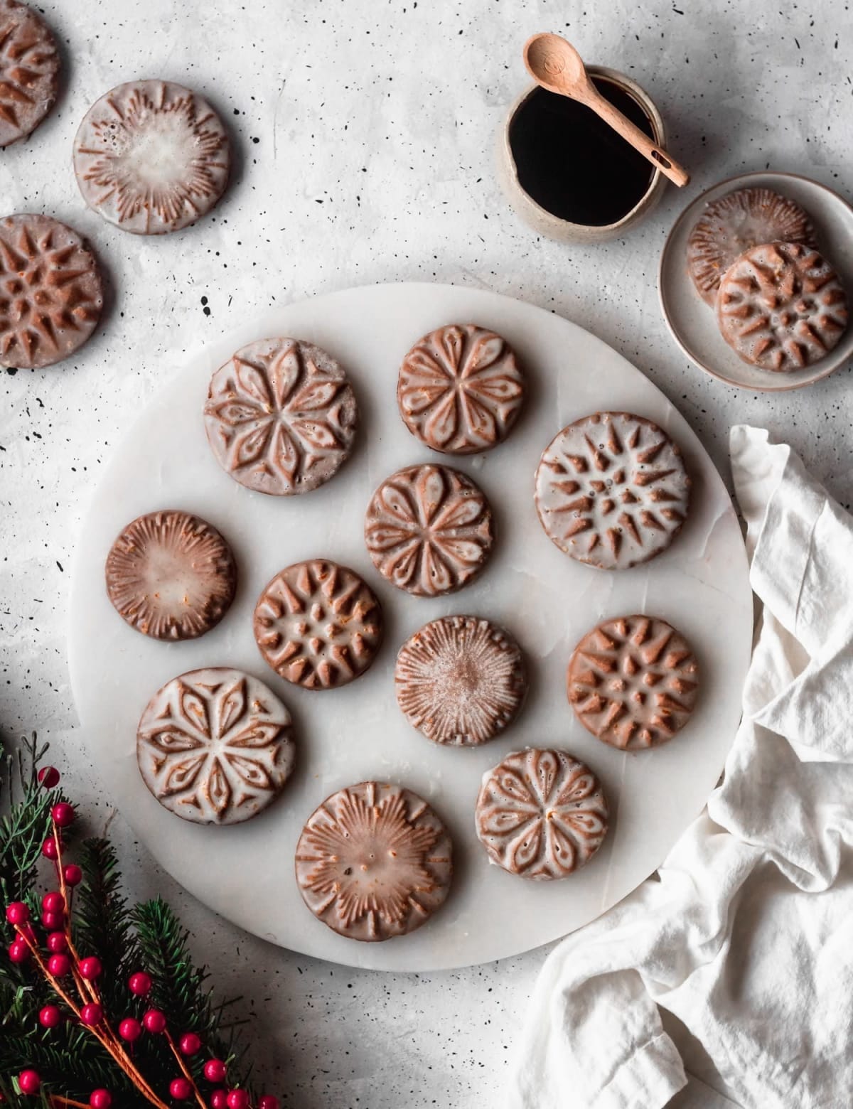 Cardamom Gingerbread Cookies + Orange Glaze