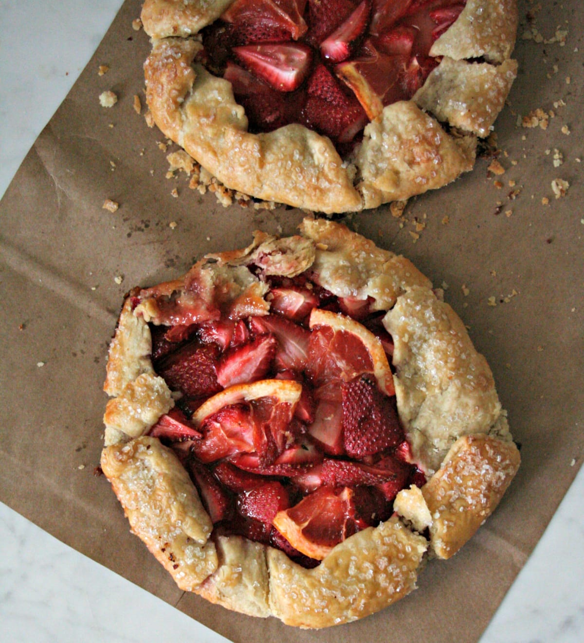 Strawberry And Grapefruit Galette